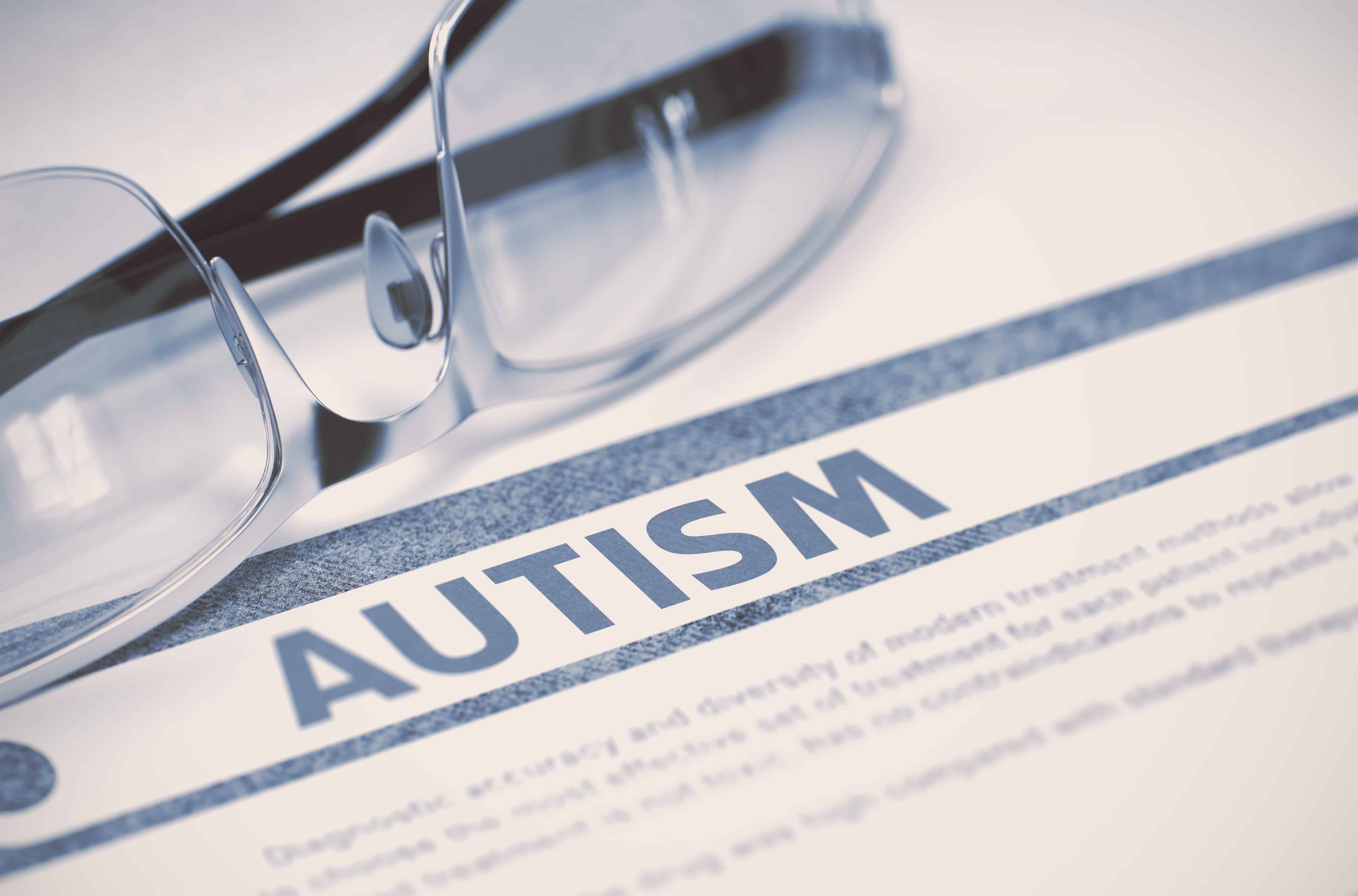 Diagnosis – Autism. Medical Concept. 3D Illustration.